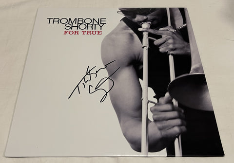 TROMBONE SHORTY SIGNED FOR TRUE VINYL RECORD JSA