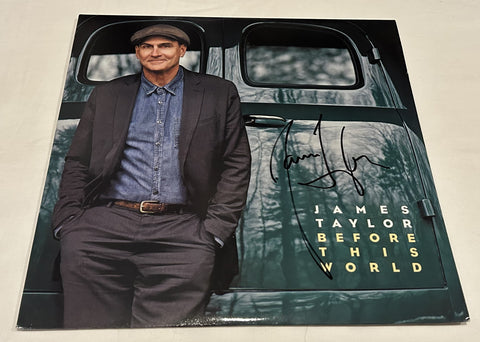 JAMES TAYLOR SIGNED BEFORE THIS WORLD VINYL RECORD JSA