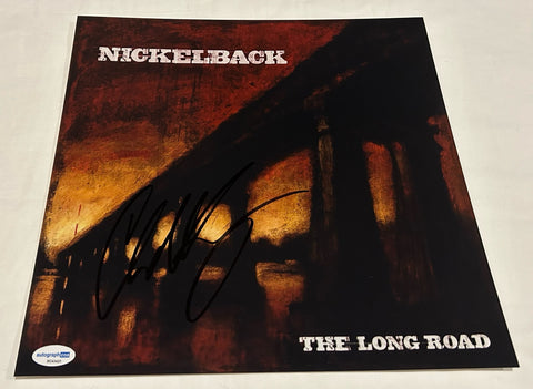 CHAD KROEGER SIGNED NICKELBACK THE LONG ROAD 12X12 PHOTO ACOA