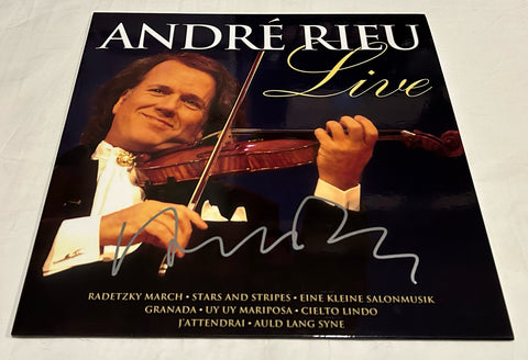 ANDRE RIEU SIGNED LIVE VINYL RECORD JSA