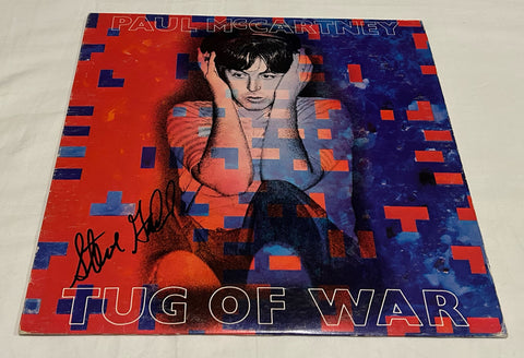 STEVE GADD SIGNED PAUL MCCARTNEY TUG OF WAR VINYL RECORD ACOA