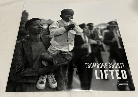 TROMBONE SHORTY SIGNED LIFTED  VINYL RECORD JSA