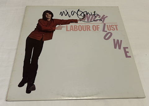 NICK LOWE SIGNED LABOUR OF LUST VINYL RECORD JSA
