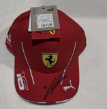 CHARLES LECLERC SIGNED SCUDERIA FERRARI FORMULA ONE F1 HAT JSA