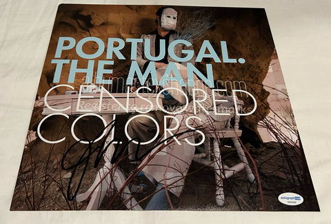 JOHN GOURLEY SIGNED PORTUGAL. THE MAN CENSORED COLORS 12X12 PHOTO ACOA