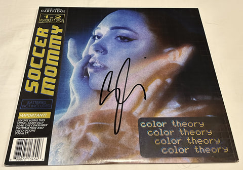 SOCCER MOMMY SOPHIA ALLISON SIGNED COLOR THEORY VINYL RECORD JSA