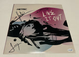 METRIC SIGNED LIVE IT OUT 12X12 PHOTO ACOA