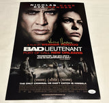 WERNER HERZOG SIGNED BAD LIEUTENANT 12X18 MOVIE POSTER JSA