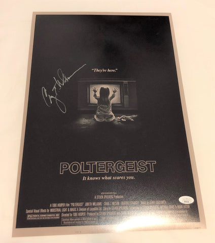 CRAIG T. NELSON SIGNED POLTERGEIST 12X18 MOVIE POSTER JSA