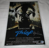 JAMES CAAN SIGNED THIEF 12X18 MOVIE POSTER BAS BECKETT