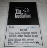 JAMES CAAN SIGNED THE GODFATHER 12X18 MOVIE POSTER BAS BECKETT