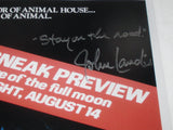 JOHN LANDIS SIGNED AN AMERICAN WEREWOLF IN LONDON 12X18 POSTER JSA
