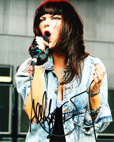 ALEXIS KRAUSS SIGNED SLEIGH BELLS 8X10 PHOTO 2