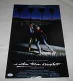 JOHN LANDIS SIGNED INTO THE NIGHT 12X18 MOVIE POSTER JSA