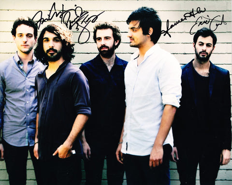 YOUNG THE GIANT SIGNED 8X10 PHOTO