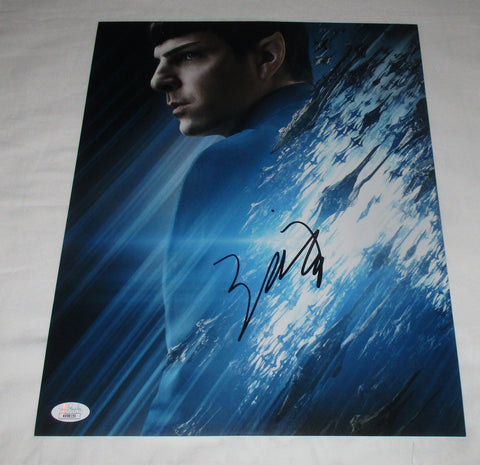 ZACHARY QUINTO SIGNED STAR TREK 11X14 PHOTO 2 JSA