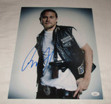 CHARLIE HUNNAM SIGNED SONS OF ANARCHY 11X14 PHOTO JSA