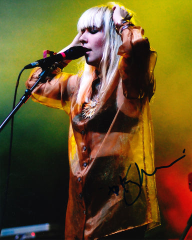 KATIE STELMANIS SIGNED AUSTRA BAND 8X10 PHOTO 3