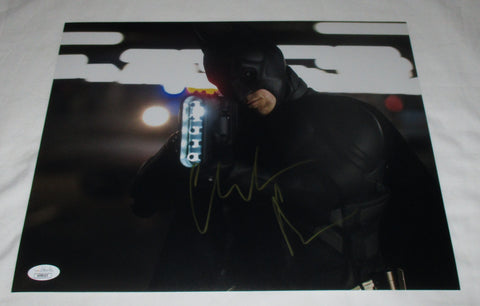 CHRISTIAN BALE SIGNED BATMAN DARK KNIGHT 11X14 PHOTO 3 JSA