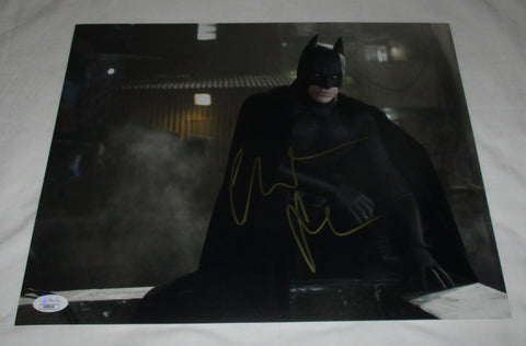 CHRISTIAN BALE SIGNED BATMAN DARK KNIGHT 11X14 PHOTO 4 JSA