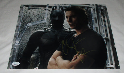 CHRISTIAN BALE SIGNED BATMAN DARK KNIGHT 11X14 PHOTO 5 JSA