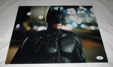 CHRISTIAN BALE SIGNED BATMAN DARK KNIGHT 11X14 PHOTO 6 JSA