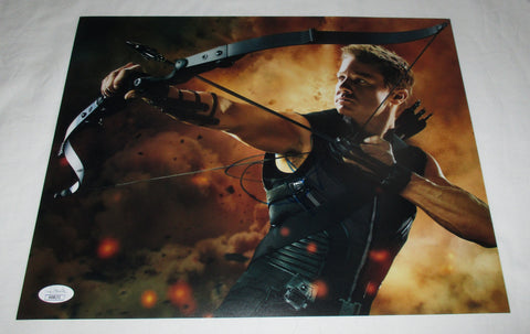 JEREMY RENNER SIGNED AVENGERS HAWKEYE 11X14 PHOTO JSA