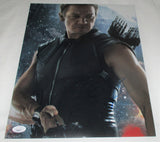 JEREMY RENNER SIGNED AVENGERS HAWKEYE 11X14 PHOTO 2 JSA