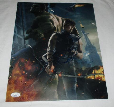 JEREMY RENNER SIGNED AVENGERS HAWKEYE 11X14 PHOTO 3 JSA