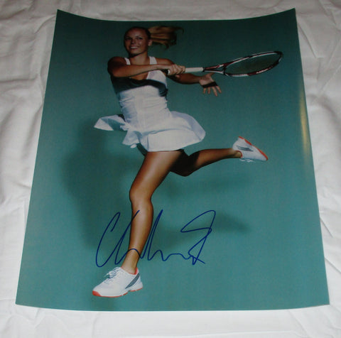 CAROLINE WOZNIACKI SIGNED WTA TENNIS 11X14 PHOTO 2
