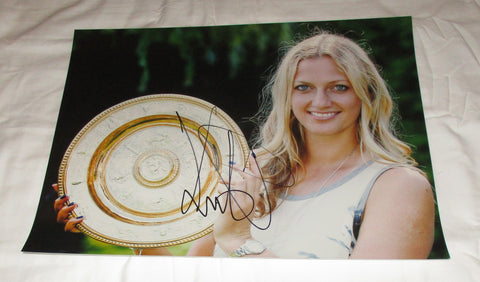 PETRA KVITOVA SIGNED WTA TENNIS 11X14 PHOTO