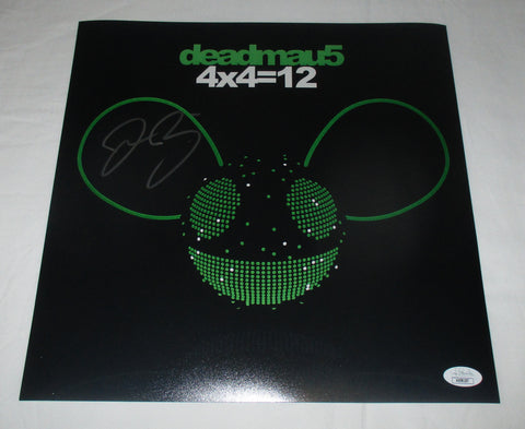 DEADMAU5 SIGNED 4X4=12 12X12 PHOTO JSA JOEL ZIMMERMAN