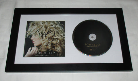 TORI KELLY SIGNED FRAMED UNBREAKABLE SMILE CD