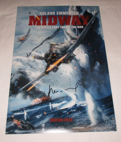 ROLAND EMMERICH SIGNED MIDWAY 12X18 MOVIE POSTER 2