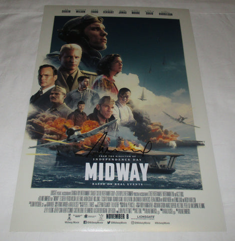 ROLAND EMMERICH SIGNED MIDWAY 12X18 MOVIE POSTER 3