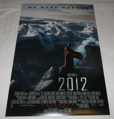 ROLAND EMMERICH SIGNED 2012 12X18 MOVIE POSTER