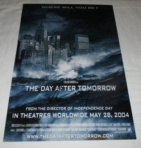 ROLAND EMMERICH SIGNED THE DAY AFTER TOMORROW 12X18 MOVIE POSTER 3
