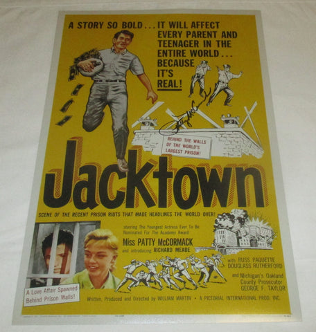 PATTY MCCORMACK SIGNED JACKTOWN 12X18 MOVIE POSTER