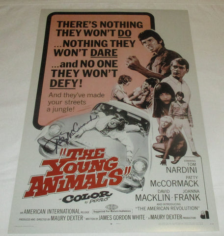 PATTY MCCORMACK SIGNED THE YOUNG ANIMALS 12X18 MOVIE POSTER