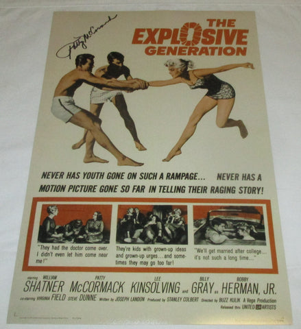 PATTY MCCORMACK SIGNED THE EXPLOSIVE GENERATION 12X18 MOVIE POSTER