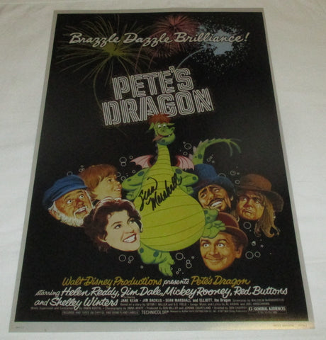 SEAN MARSHALL SIGNED PETE'S DRAGON 12X18 MOVIE POSTER 2