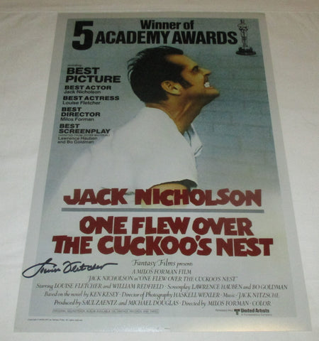 LOUISE FLETCHER SIGNED ONE FLEW OVER THE CUCKOO'S NEST 12X18 MOVIE POSTER 2