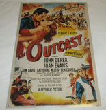JOAN EVANS SIGNED THE OUTCAST 12X18 MOVIE POSTER