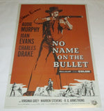 JOAN EVANS SIGNED NO NAME ON THE BULLET 12X18 MOVIE POSTER