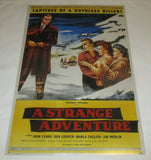 JOAN EVANS SIGNED A STRANGE ADVENTURE 12X18 MOVIE POSTER