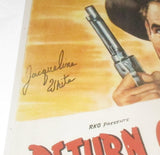 JACQUELINE WHITE SIGNED RETURN OF THE BAD MEN 12X18 MOVIE POSTER