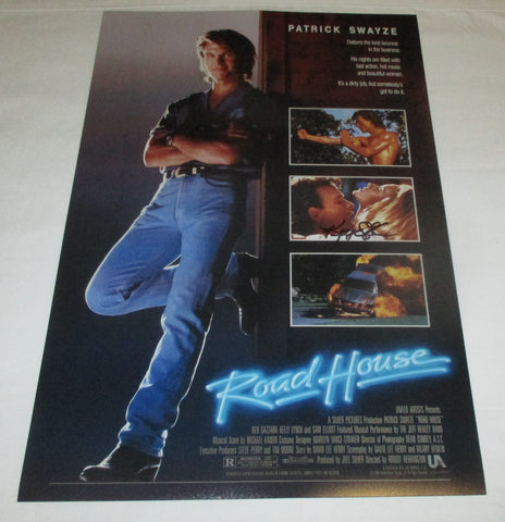 KELLY LYNCH SIGNED ROADHOUSE 12X18 MOVIE POSTER
