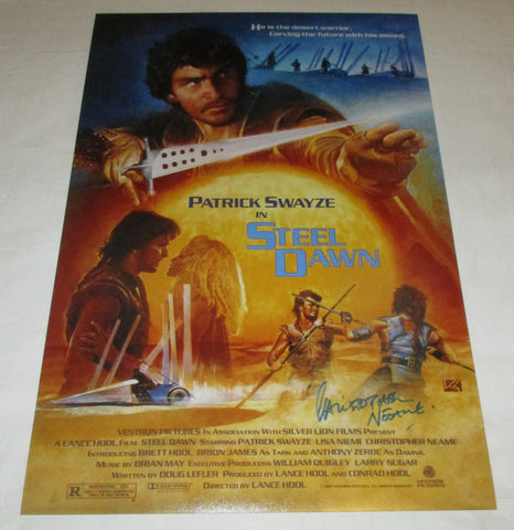 CHRISTOPHER NEAME SIGNED STEEL DAWN 12X18 MOVIE POSTER