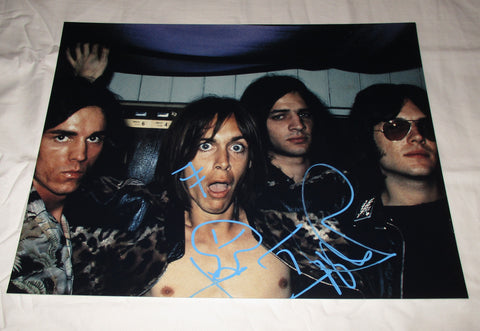 IGGY POP SIGNED THE STOOGES 11X14 PHOTO