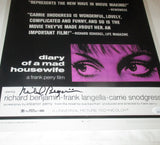 RICHARD BENJAMIN SIGNED DIARY OF A MAD HOUSEWIFE 12X18 MOVIE POSTER JSA